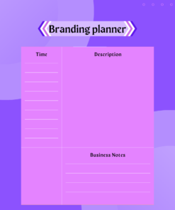 Branding Planner