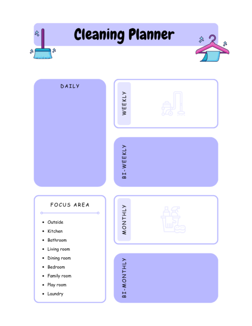 Cleaning planner