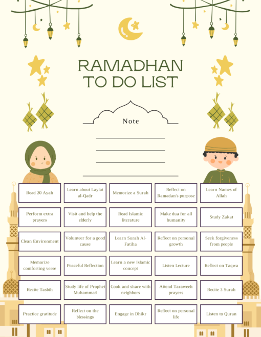 Ramadan planner