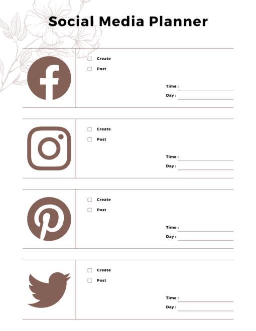 Social media planner