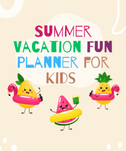 Summer Vacation Fun Planner For Kids